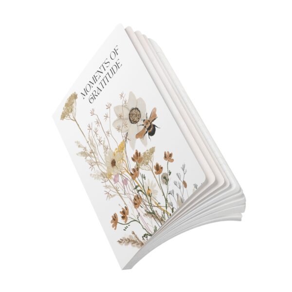 Gratitude Jotter – Softcover Journal with Bee-on-Flower Art - Image 20