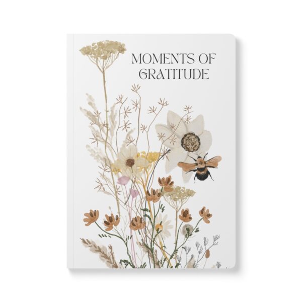 Gratitude Jotter – Softcover Journal with Bee-on-Flower Art - Image 12
