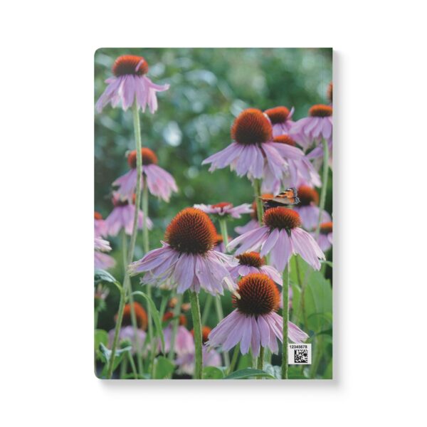 Gratitude Jotter – Softcover Journal with Echinacea Flowers and Butterfly Cover - Image 3
