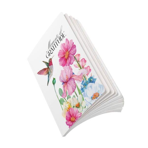 Gratitude Jotter – Softcover Journal with Floral Humming Bird Art - Image 11
