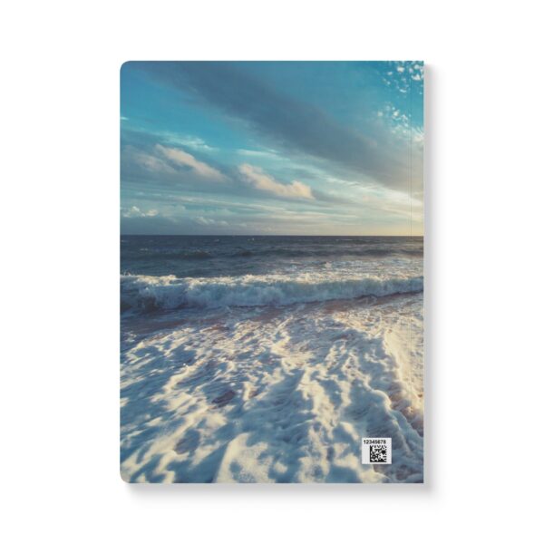 Gratitude Jotter – Softcover Journal with Sunset on Golden Beach Reflections - Image 11