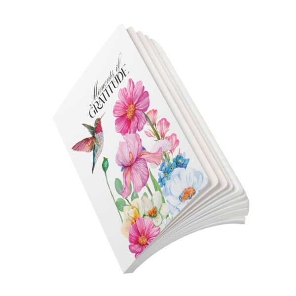 Gratitude Jotter – Softcover Journal with Floral Humming Bird Art - Image 14
