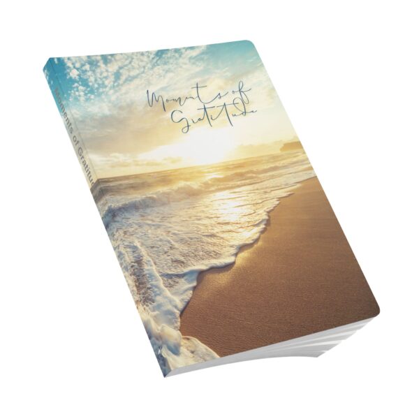 Gratitude Jotter – Softcover Journal with Sunset on Golden Beach Reflections - Image 7