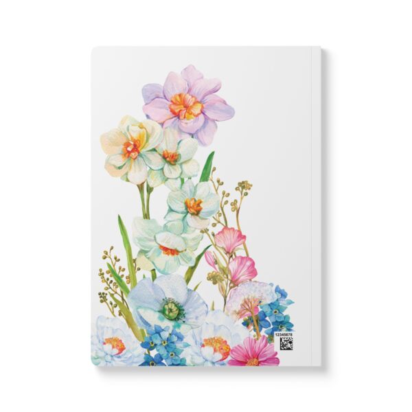 Gratitude Jotter – Softcover Journal with Floral Humming Bird Art - Image 4