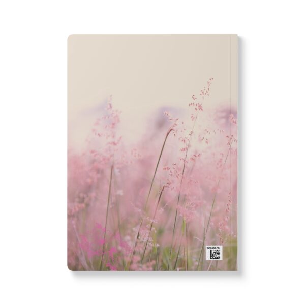 Gratitude Jotter – Softcover Journal with Hazy Pink Grasses Art - Image 13