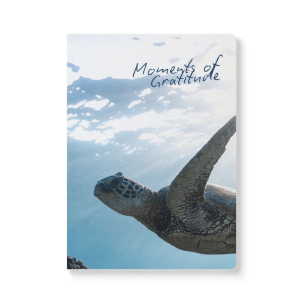 Gratitude Jotter – Softcover Journal with Turtle Under Tranquil Waters Cover - Image 10