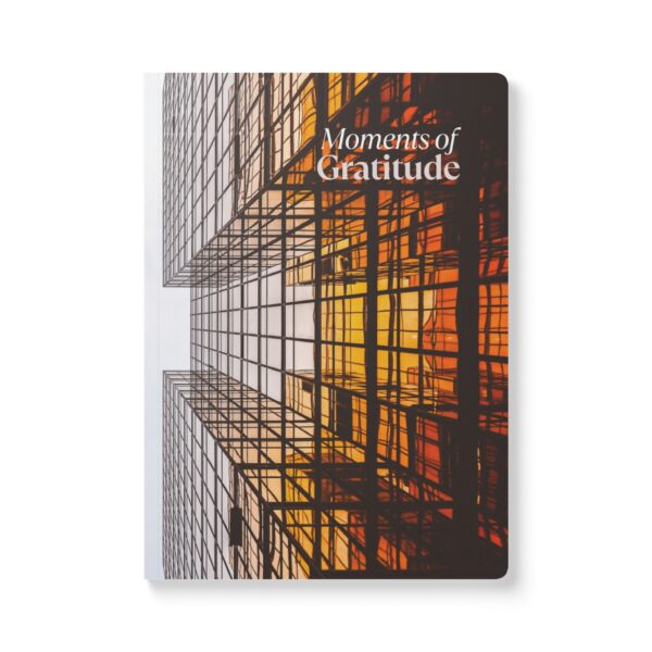 Gratitude Jotter – Softcover Journal with Golden City Scape Reflections - Image 3